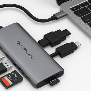 USB C Hub 7 in 1 Adapter for Laptop